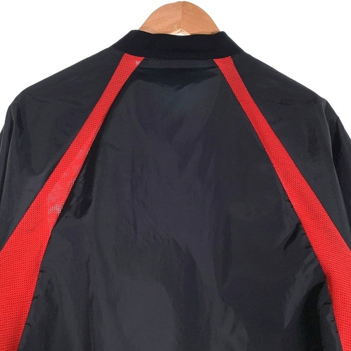80s NIKE ナイキ AIR JORDAN エアジョーダン ナイロン ジップアップ ジャケット ブラック レッド Size M 福生店