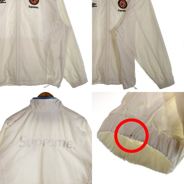 SUPREME シュプリーム 23AW Umbro アンブロ Cotton Ripstop Track Jacket コットンリップストップ トラックジャケット ホワイト Size US M 福生店