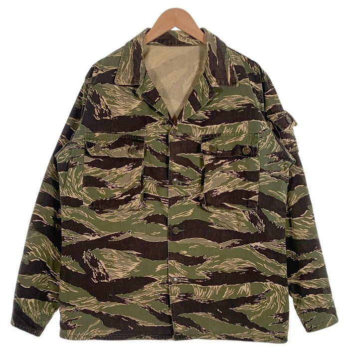 80-90’s TIGER STRIPE PRODUCTS タイガーストライプ ミリタリーシャツ カモフラージュ USA製 Size L 相当 福生店
