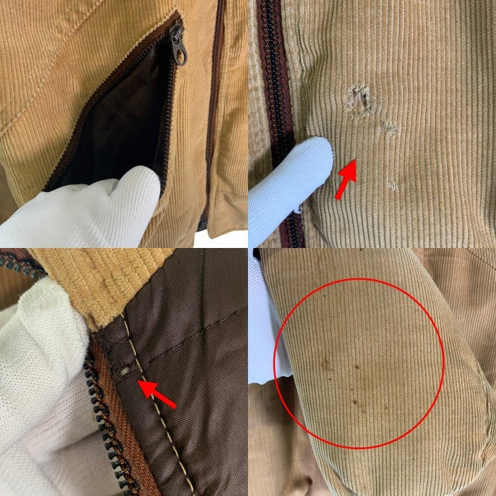 70's Levi's SKI リーバイス スキー コーデュロイ ジップアップ 中綿ジャケット ベージュ USA製 Size M 福生店