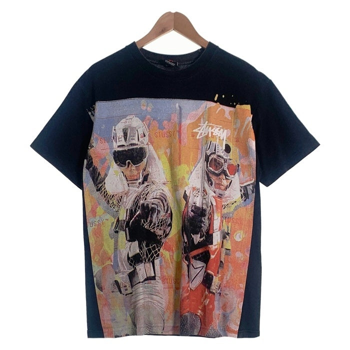 00's STUSSY ステューシー Galactic Wars Japan Edition 半袖 Tシャツ ブラック Size M 福生店
