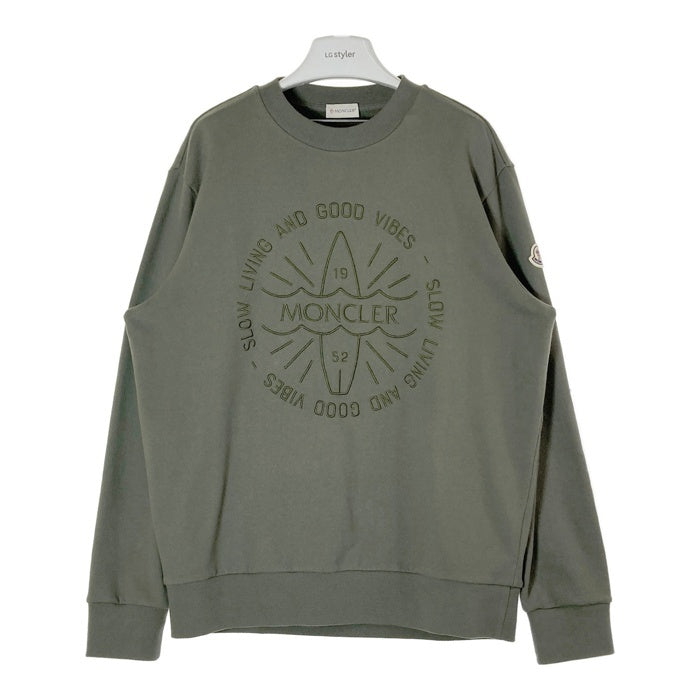 MONCLER モンクレール サーフ刺繍 スウェット トレーナー カーキ sizeL 瑞穂店