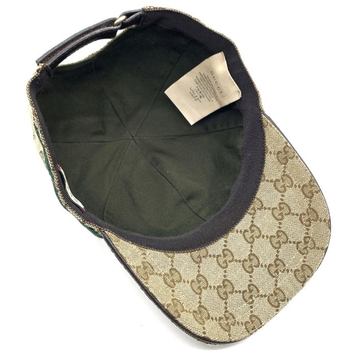 Gucci グッチ GG柄 ベースボールキャップ シェリーライン ベージュ 200035 Size L 福生店