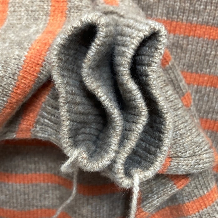 MASU エムエーエスユー 19AW PABLO SWEATER パブロ ウールニットボーダーセーター ブラウン オレンジ MUFW-KN0291 Size 46 瑞穂店