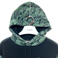 Harley-Davidson ハーレーダビッドソン 迷彩 切替 プルオーバーパーカー カーキ sizeS 瑞穂店