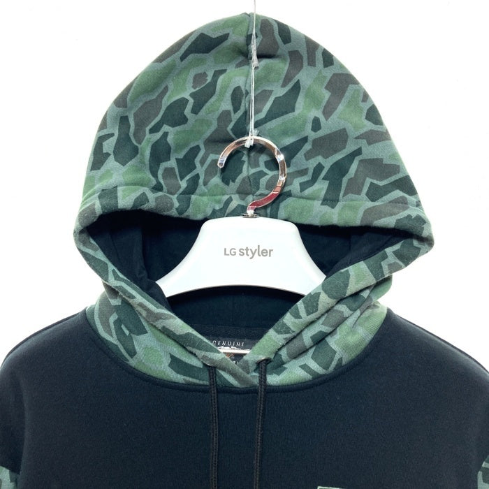 Harley-Davidson ハーレーダビッドソン 迷彩 切替 プルオーバーパーカー カーキ sizeS 瑞穂店