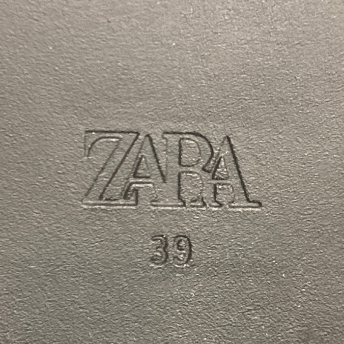 ZARA ザラ タグ付き トラックソールリブソックスブーツ 2164 310 800 ブラック size39 瑞穂店