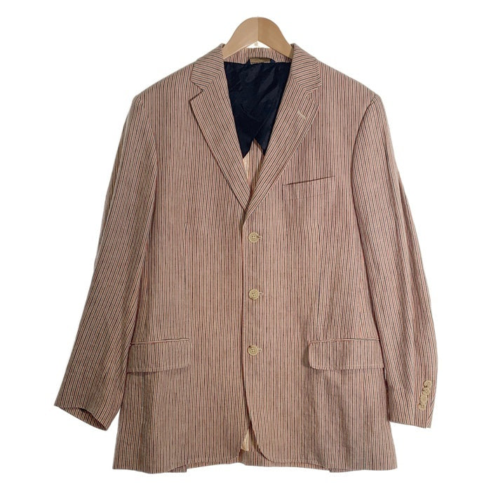 Brooks Brothers ブルックスブラザーズ リネン マルチストライプ 3B テーラードジャケット イタリア製 肩パッド Size L 相当 福生店