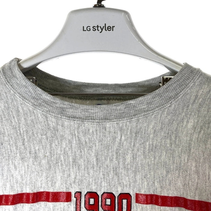 Champion チャンピオン 刺繍タグ USA製 1990 NCAA WRESTLING CHAMPIONSHIPS MARYLAND ラバープリント リバースウィーブ  スウェットトレーナー グレー sizeXL 瑞穂店