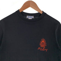 SUN SURF サンサーフ Menehune Hut メネフネ ハット バックプリント 半袖 Tシャツ ブラック USA製 Size S 福生店