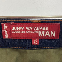 JUNYA WATANABE COMME des GARCONS MAN ジュンヤワタナベ コムデギャルソンマン WC-P212 AD2018 Levis 505 迷彩 ヘリンボーン 切替 デニムパンツ インディゴ sizeXS 瑞穂店