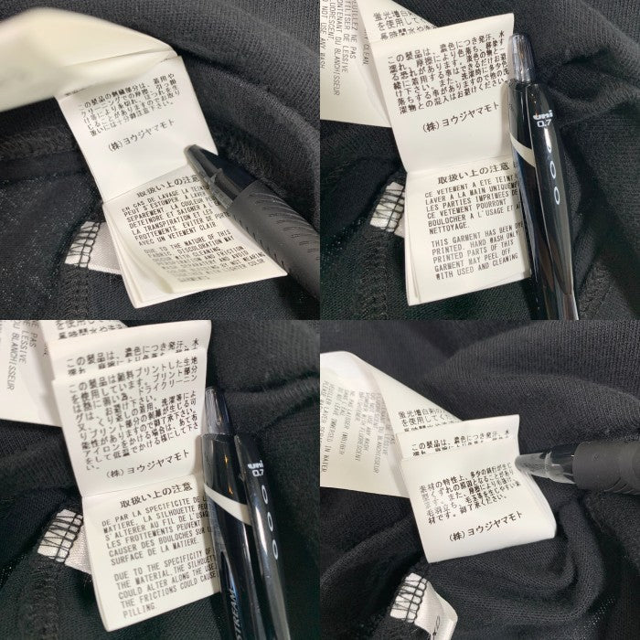 Yohji Yamamoto POUR HOMME ヨウジヤマモトプールオム New Era ニューエラ プリントTシャツ ブラック HD-T93-983 Size M 福生店