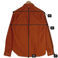 SUGAR CANE Light シュガーケーンライト ドット柄 フランネルボタンダウンシャツ 長袖 エンジ Size M 福生店