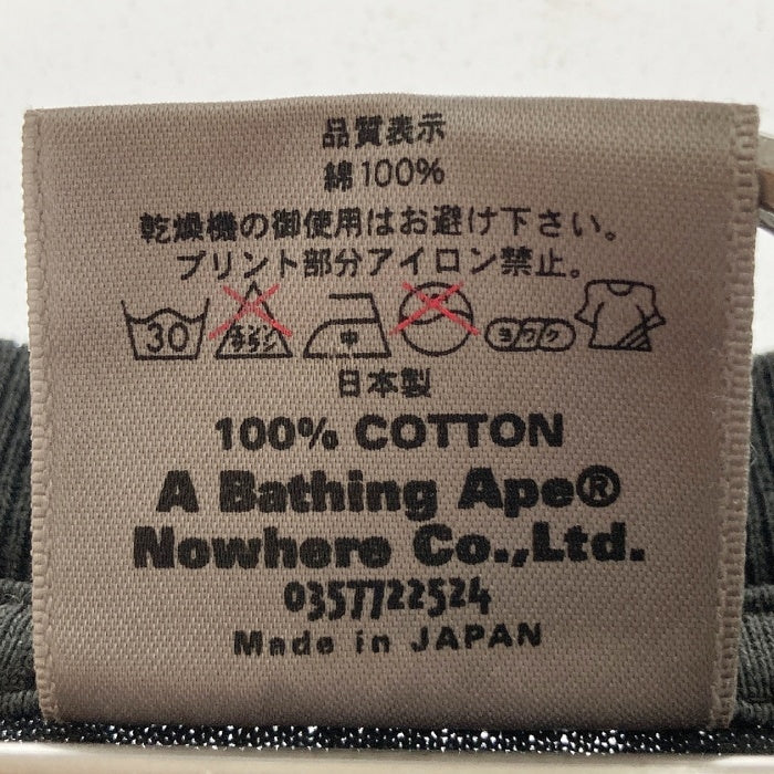 A BATHING APE アベイシングエイプ KAWS カウズ 初期 BIG HEAD Tシャツ ブラック sizeL 瑞穂店