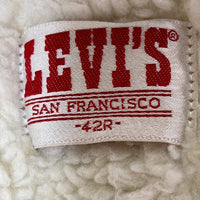 Levi's リーバイス 70608-0216 USA製 ボタン裏527 デニムボアジャケット Gジャン リペア跡有 インディゴ size42 瑞穂店