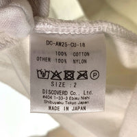 DISCOVERED ディスカバード SWITCH SLEEVE CUTSEWN ロンT ロングスリーブ 長袖 Tシャツ ホワイト オリーブ DC-AW25-CU-18 Size 2 福生店