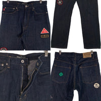 STUSSY ステューシー ROUGH&RUGGED DENIM マルチワッペン ストレートデニムパンツ インディゴ Size 32 福生店