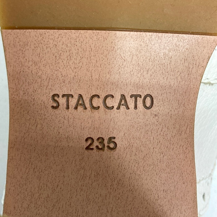 STACCATO スタッカート レースアップシューズ ホワイト 23.5cm 瑞穂店