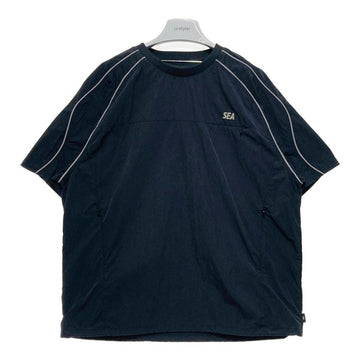 WIND AND SEA ウィンダンシー ナイロン ショートスリーブ プルオーバートップ ブラック WDS-O-SSD-24-Q4-TP-03 Size XL 瑞穂店