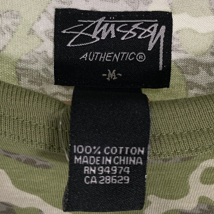 00's STUSSY ステューシー カモフラージュプリント ポケットTシャツ グリーン Size M 福生店