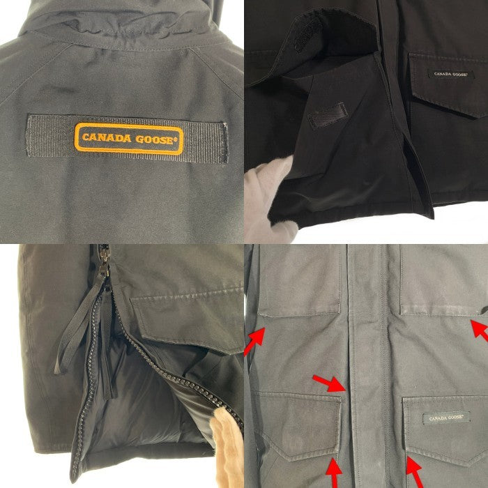 CANADA GOOSE カナダグース KAMLOOPS カムループス ダウンジャケット ブラック 4078JM グリフィンインターナショナル Size S 福生店