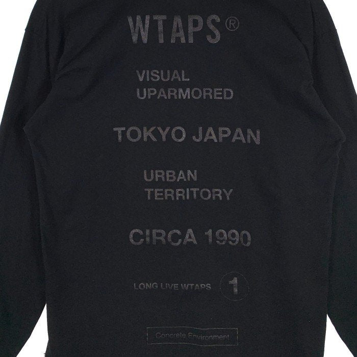 WTAPS ダブルタップス 20SS CIRCA LS TEE プリント ロングスリーブTシャツ ブラック Size 02 福生店