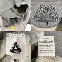 PALACE SKATEBOARDS パレス スケートボード クルーネックスウェット グレー Size S 福生店