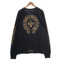 Chrome Hearts クロムハーツ Camo Horseshoe L/S Tee カモフラージュホースシュー プリントロングスリーブTシャツ ブラック Size XL 福生店