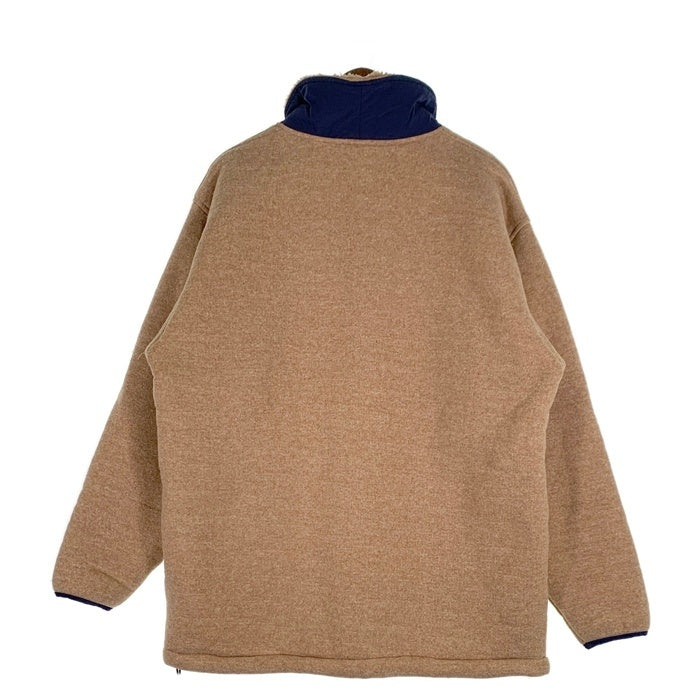 90's Pen Field ペンフィールド パイルフリース プルオーバージャケット ハーフジップ オレンジ ネイビー USA製 Size L 福生店