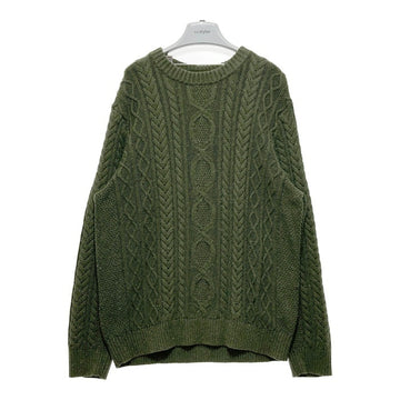 L.L.Bean エルエルビーン オーガニックコットン ケーブルニットセーター グリーン Size XXL-R 瑞穂店
