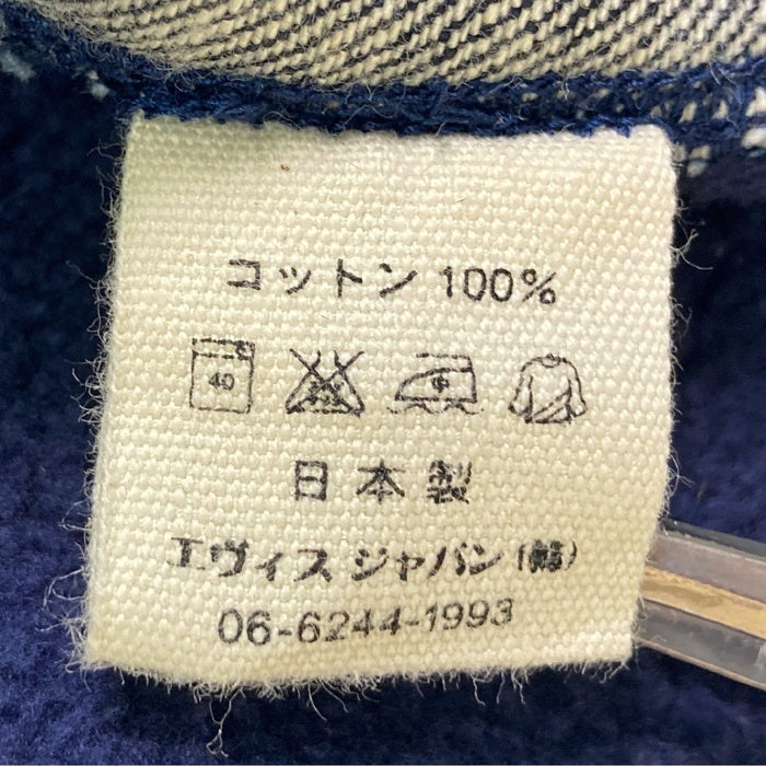 EVISU エヴィス スウェット デニム ジップアップ トレーナー ネイビー size40 瑞穂店