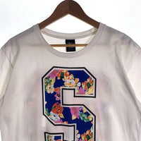 STUSSY ステューシー Sロゴフラワー プリントTシャツ ホワイト メキシコ製 Size M 福生店