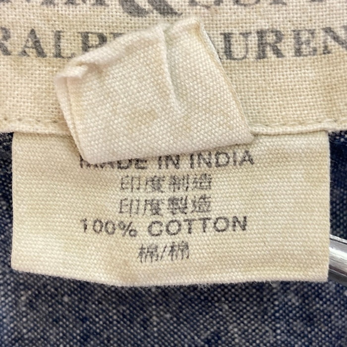 DENIM&SUPPLY RALPH LAUREN デニムアンドサプライ ラルフローレン シャンブレー ワークシャツ インディゴ sizeXL 瑞穂店