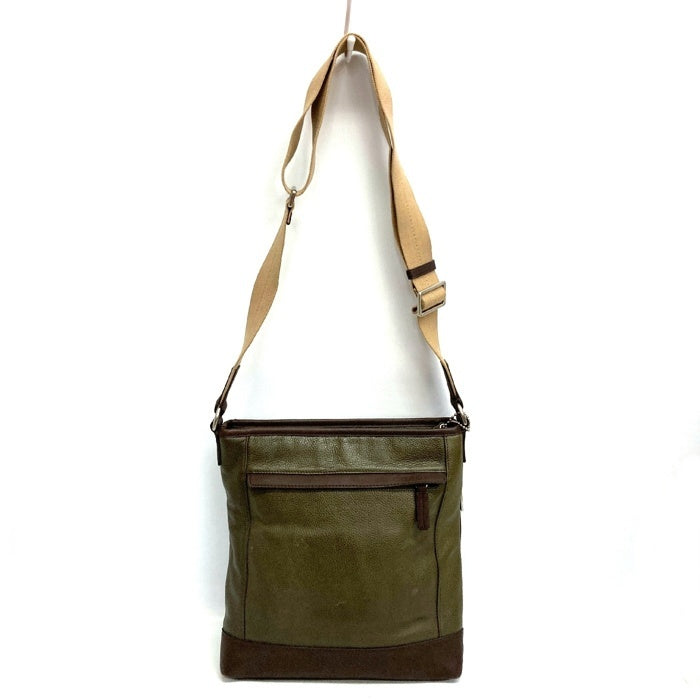 COACH コーチ F70920 ショルダーバッグ 斜め掛け レザー カーキ 瑞穂店