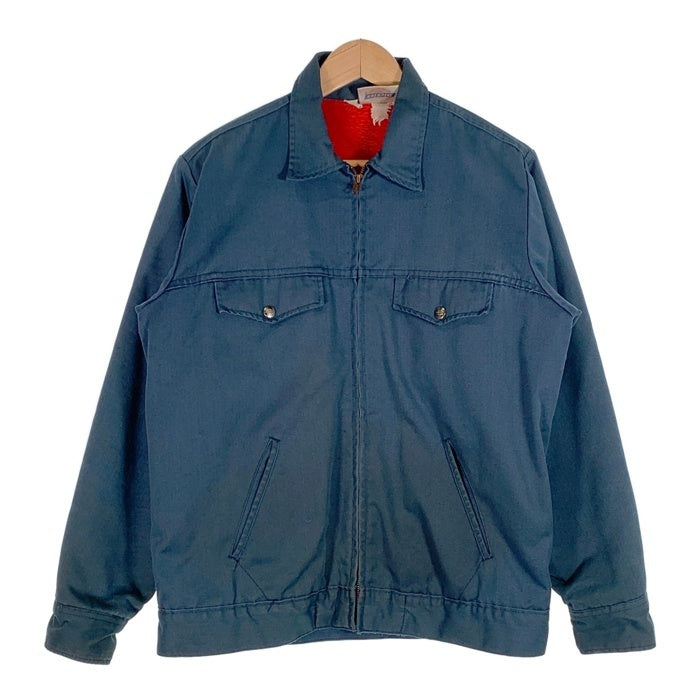 80-90's Dickies ディッキーズ チノツイル ワークジャケット ネイビー 内フリース Size M-R 福生店