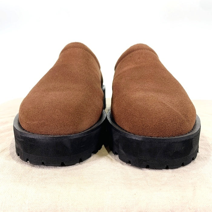 SIMPLY COMPLICATED シンプリーコンプリケイティド SUEDE LUG MULE スウェード ミュール サンダル ブラウン SIZE 8 (26.0cm) 福生店