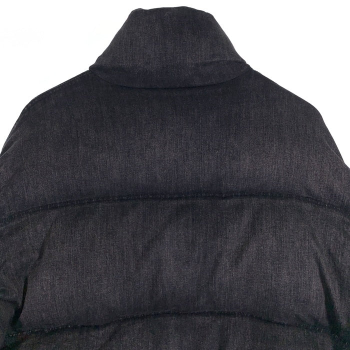 DIESEL ディーゼル 24AW Faded Denim Puffer Jacket フェイデッド デニム パファー ジャケット 中綿ジャケット ブラック  A16077 Size 48 福生店