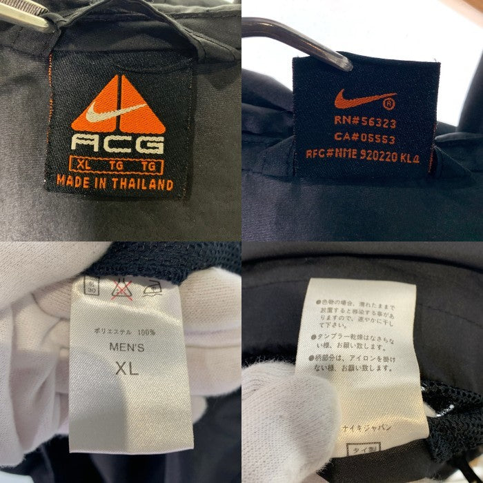 90’s NIKE ACG ナイキ アノラック プルオーバーパーカー ブラック レッド ポリエステル Size XL 福生店