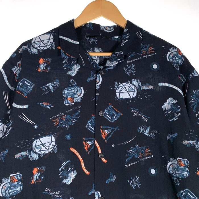 THE NORTH FACE ノースフェイス Aloha Vent Shirt アロハベントシャツ 半袖 ポリエステル ネイビー NR22330 Size L 福生店