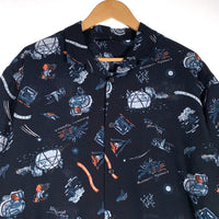 THE NORTH FACE ノースフェイス Aloha Vent Shirt アロハベントシャツ 半袖 ポリエステル ネイビー NR22330 Size L 福生店