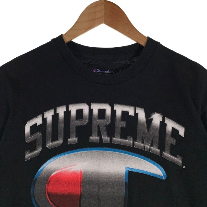 SUPREME シュプリーム 19SS Champion チャンピオン Chrome S/S Top クローム ショートスリーブトップ ブラック Size S 福生店