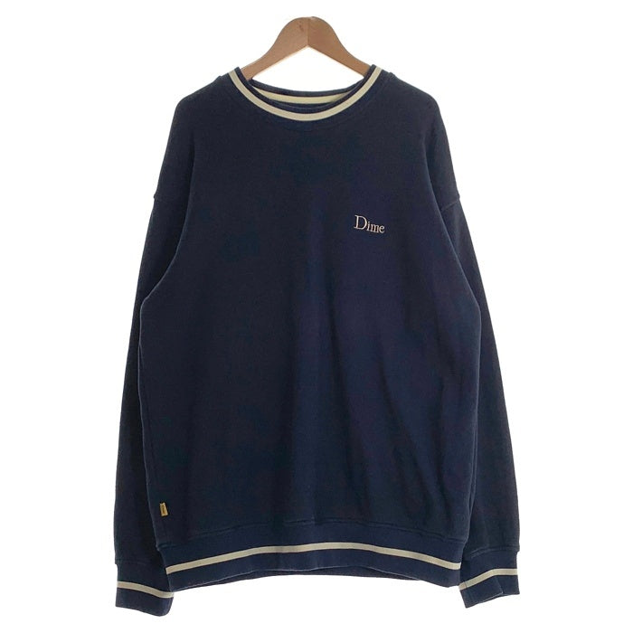 Dime ダイム Classic French Terry Crewneck クルーネック スウェットトレーナー ネイビー Size XL 福生店