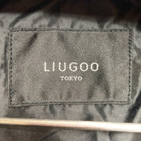 Liugoo Leathers リューグーレザーズ ラムレザー ロングダウンコート ジャケット ファー ブラック Size L 瑞穂店