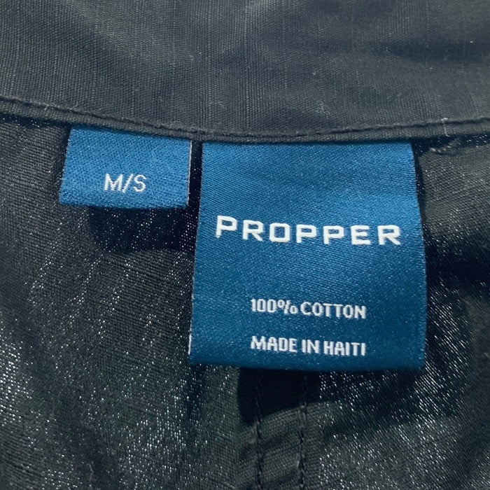 PROPPER プロッパー リップストップ カーゴパンツ コットン ブラック Size M/S 福生店