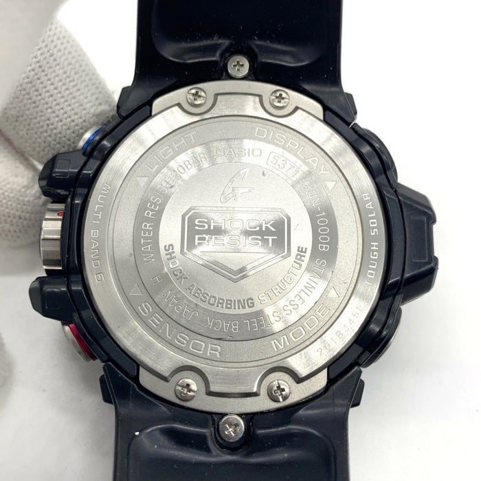 CASIO カシオ G-SHOCK ガルフマスター ソーラー デジアナクォーツ腕時計 GWN-1000B ネイビー ブラック 福生店