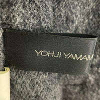 YOHJI YAMAMOTO +NOIR ヨウジヤマモト プリュスノアール NY-C04-141 ダブルフェイスアーム フレア ウール ロングコート グレー size4 瑞穂店