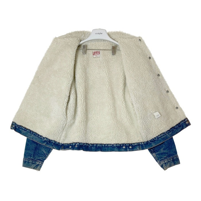 Levi's リーバイス 70608-0216 USA製 ボタン裏527 デニムボアジャケット Gジャン リペア跡有 インディゴ size42 瑞穂店