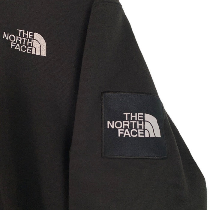 THE NORTH FACE ノースフェイス Square Logo Zip Hoodie スクエアロゴ ジップアップスウェットパーカー ブラック NT12335 Size L 福生店