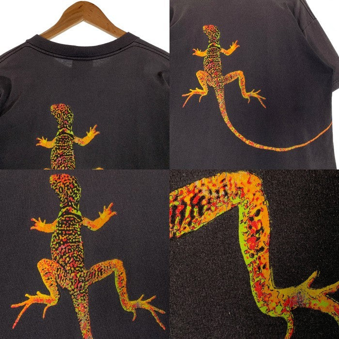 90's Marlboro マールボロ Lizard リザード ポケットTシャツ フェードブラック Size XL 福生店