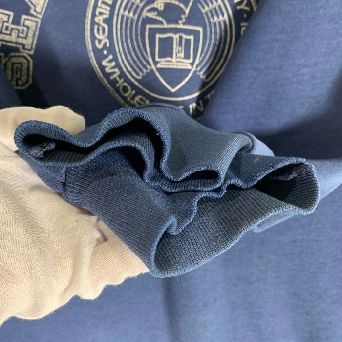 80's Champion チャンピオン SEATTLE PACIFIC ラグランスリーブ スウェットトレーナー ブルー USA製 Size XL 福生店